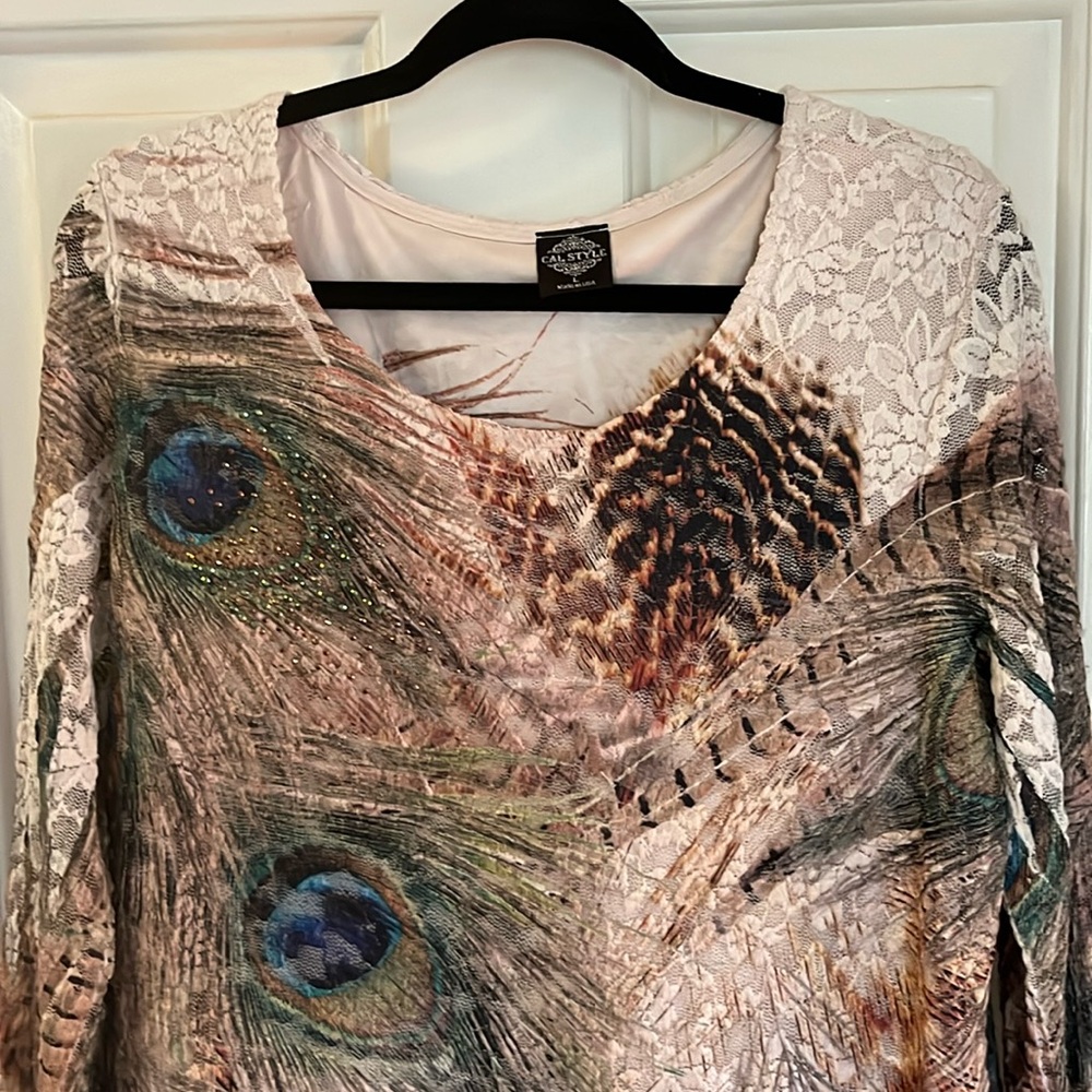 Cat Style 3/4 Sleeve Top